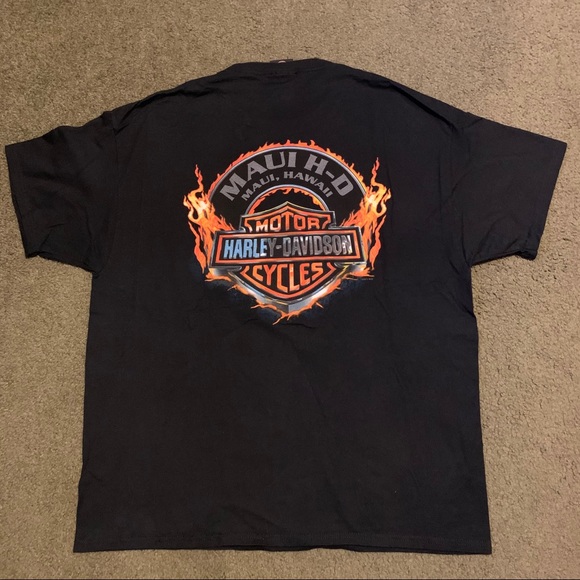 Harley Davidson Maui, Hawaii Graphic T-shirt 2014 - Picture 2 of 8